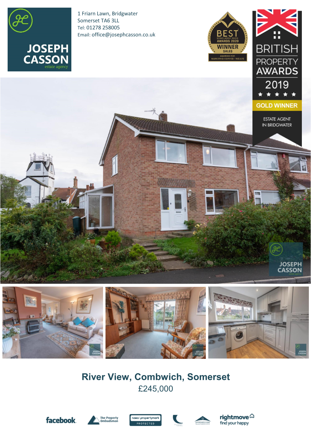 River View, Combwich, Somerset £245,000