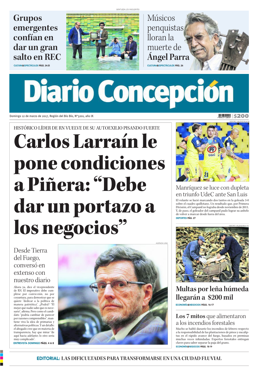 Carlos Larraín Le Pone Condiciones a Piñera: “Debe Dar Un Portazo a Los