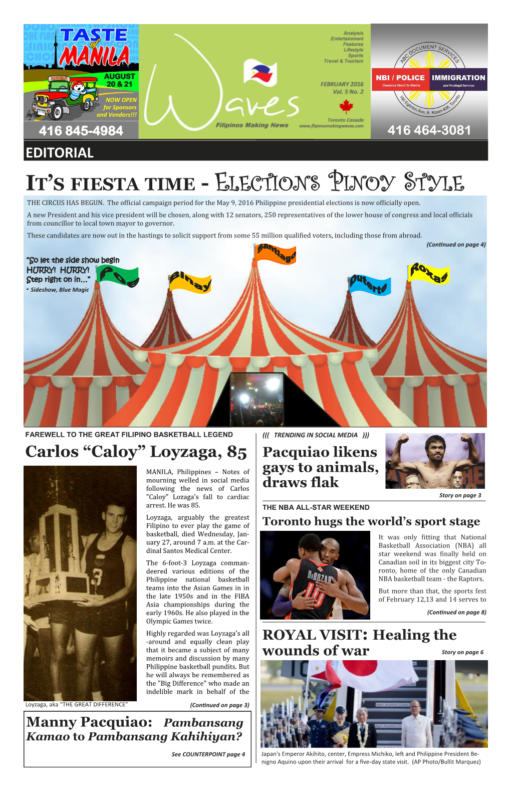 Elections Pinoy Style the Circus Has Begun