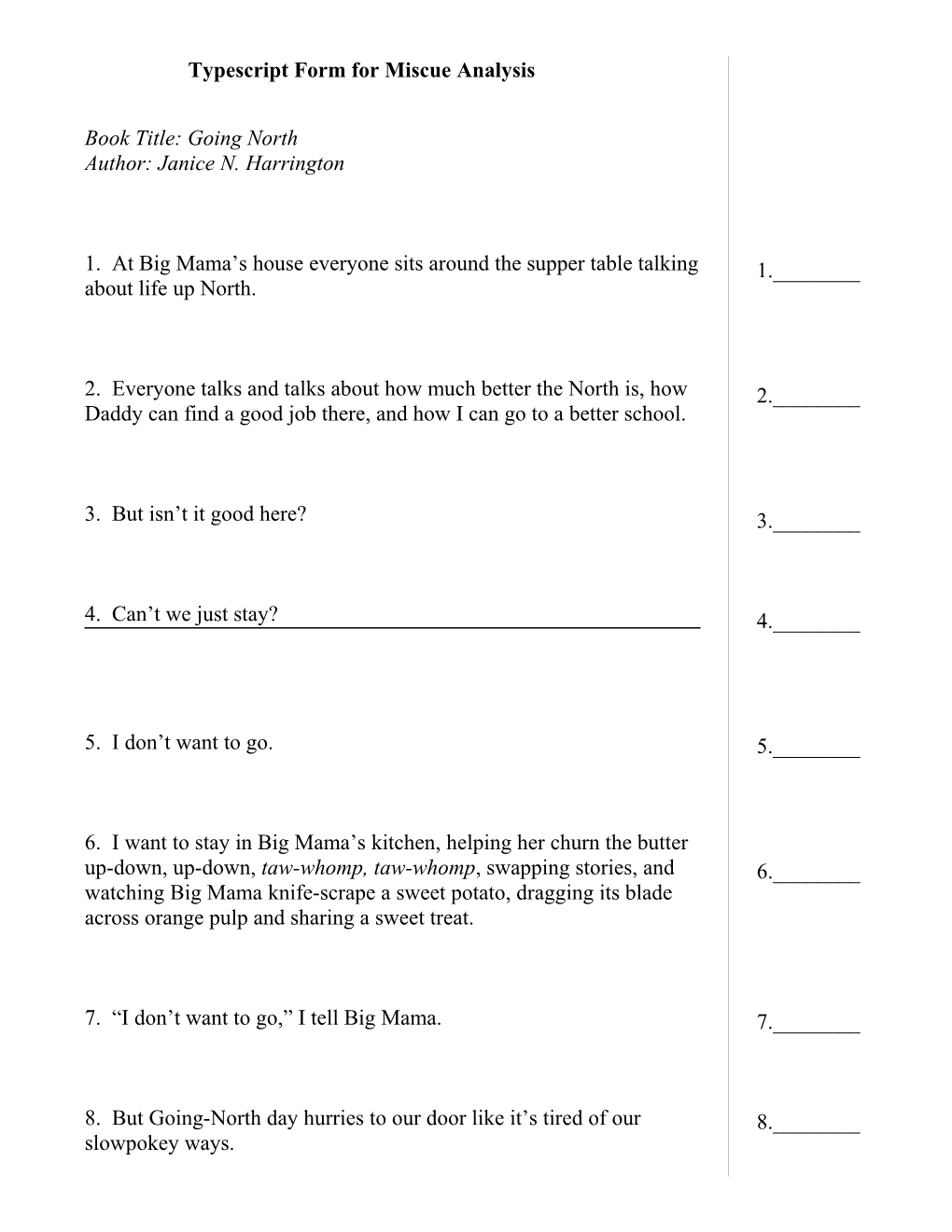 Typescript Form for Miscue Analysis s5