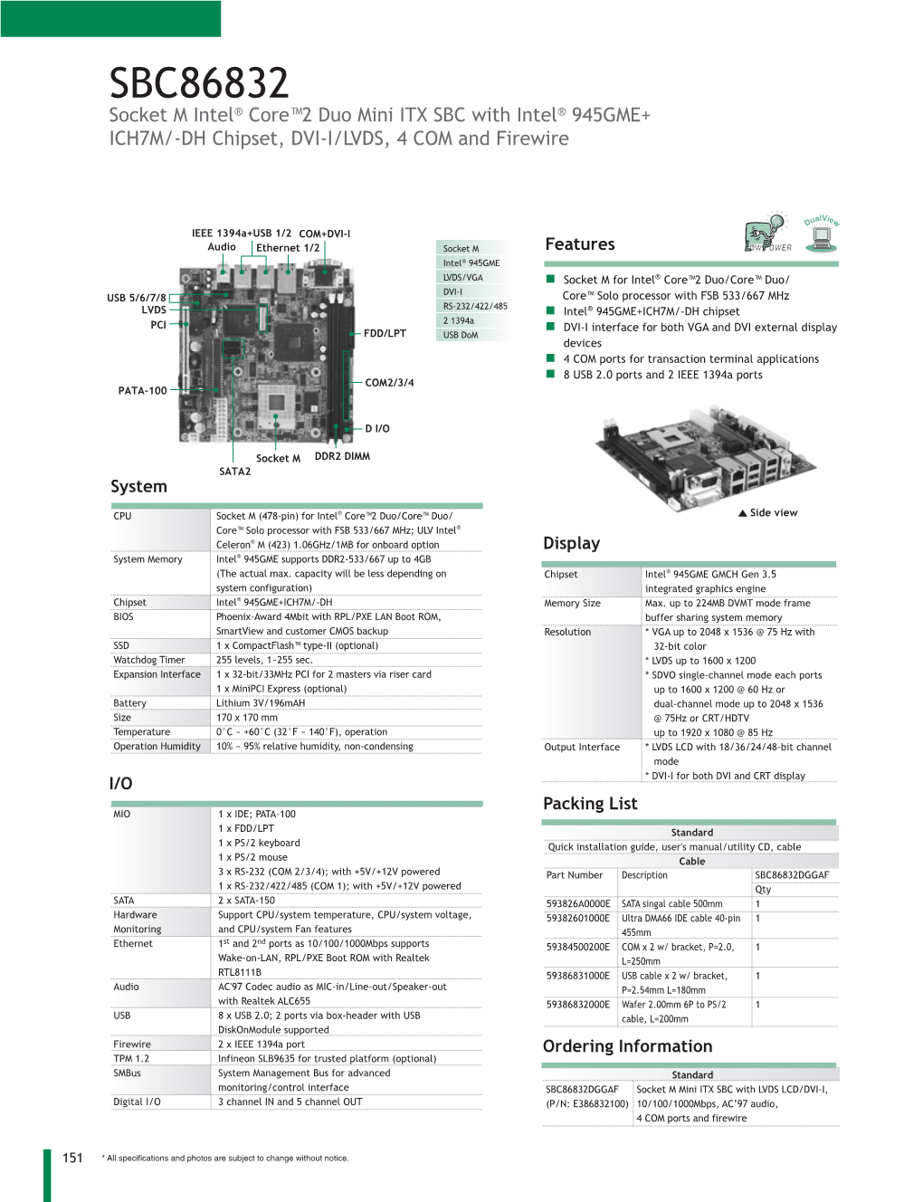 Sbc86832 Sbc86