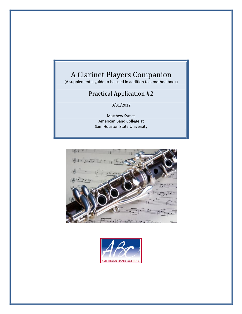 A Clarinet Players Companion