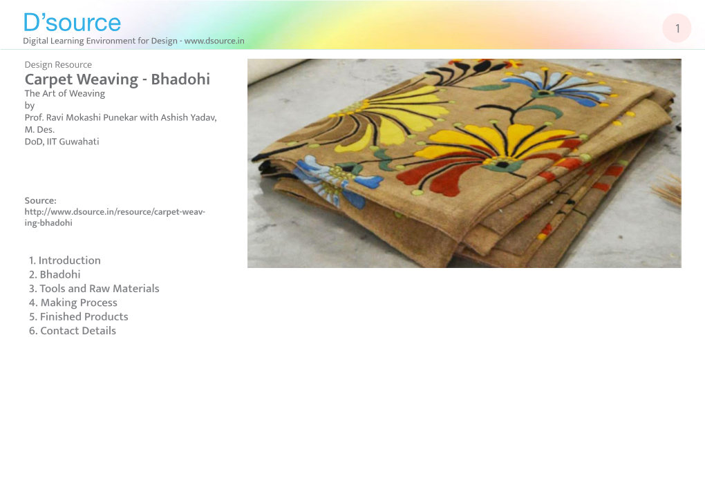 Carpet Weaving-Bhadohi