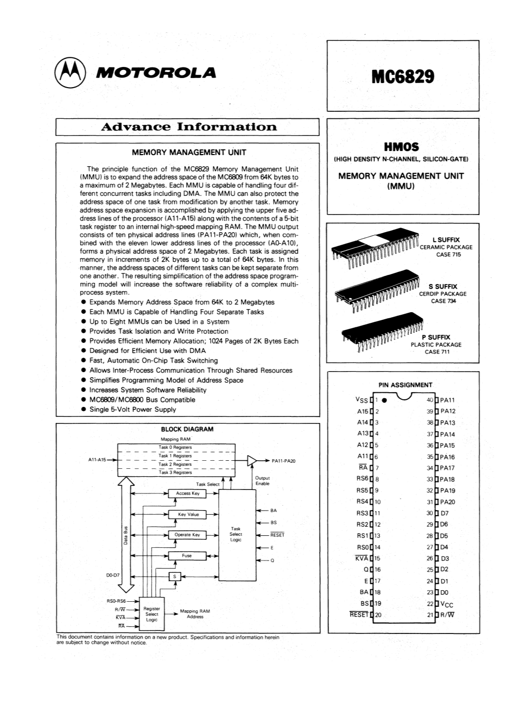 Motorola Mc6829