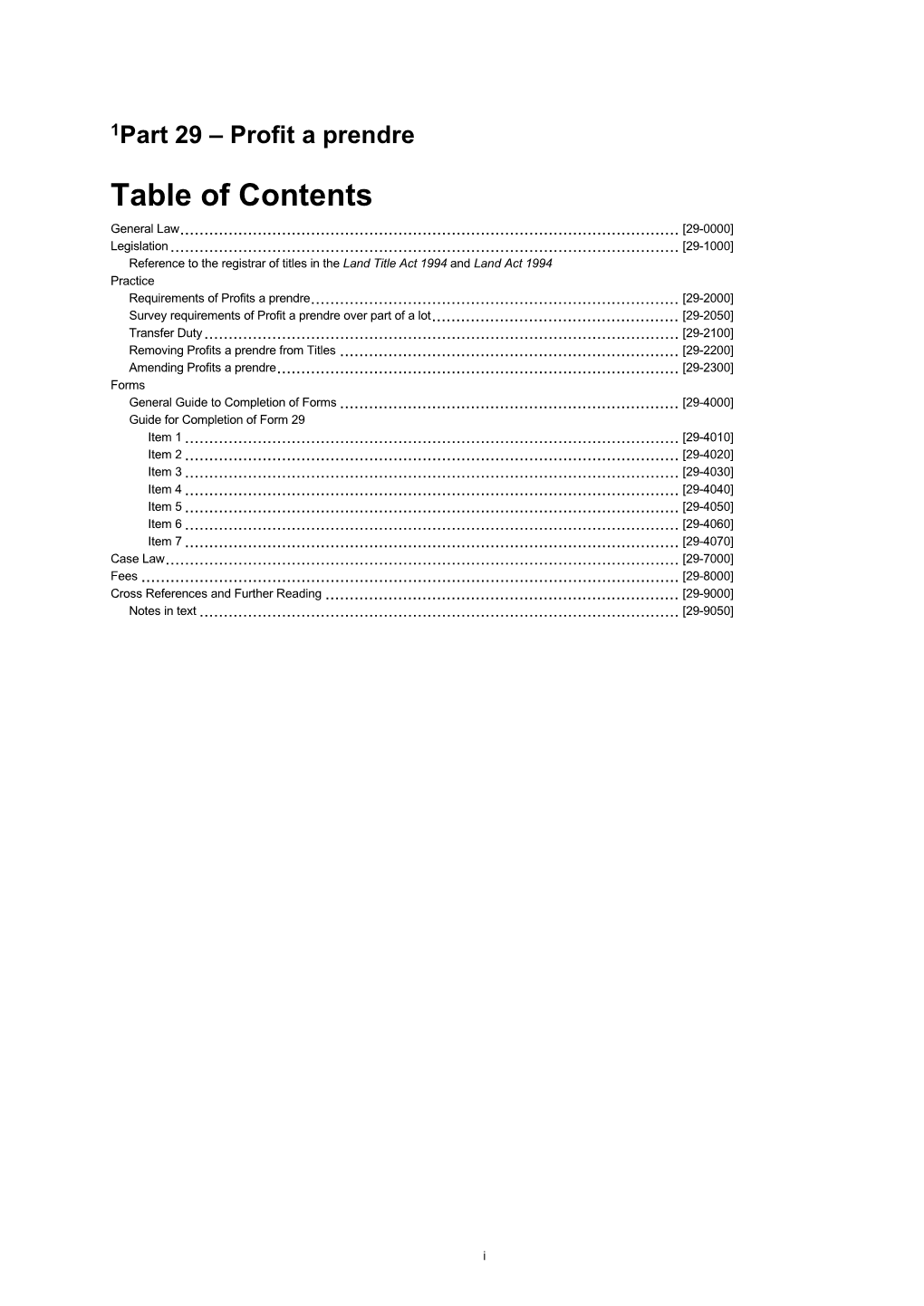 Land Title Practice Manual Part 29 Profit a Prendre