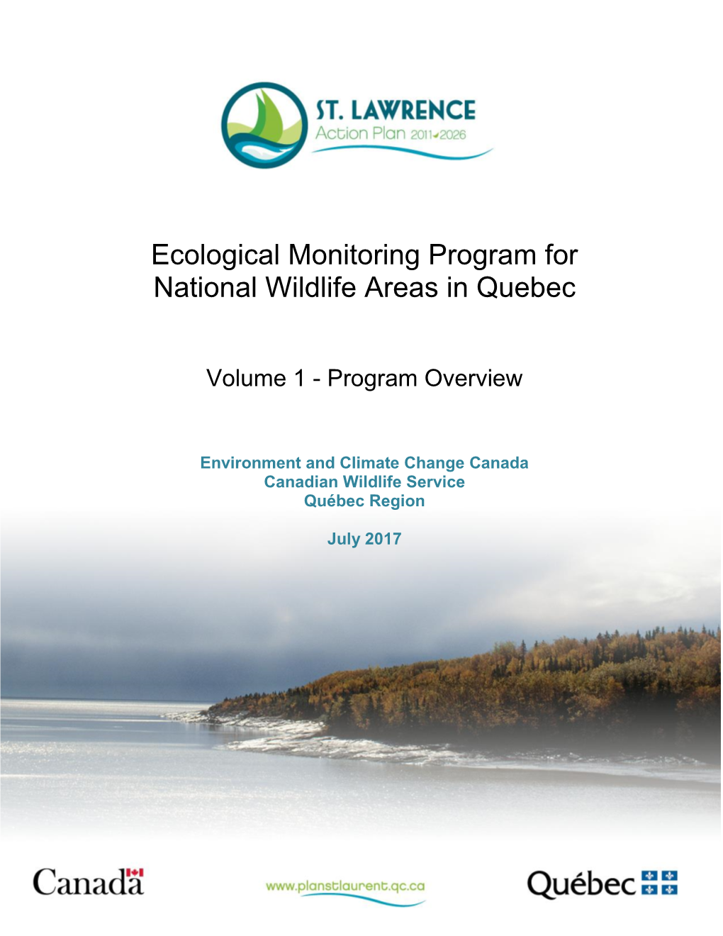 Ecological Monitoring Program for National Wildlife Areas in Quebec