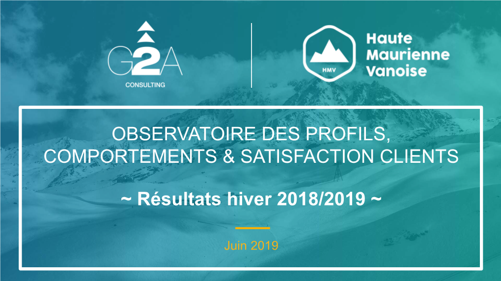 Résultats Hiver 2018/2019 ~