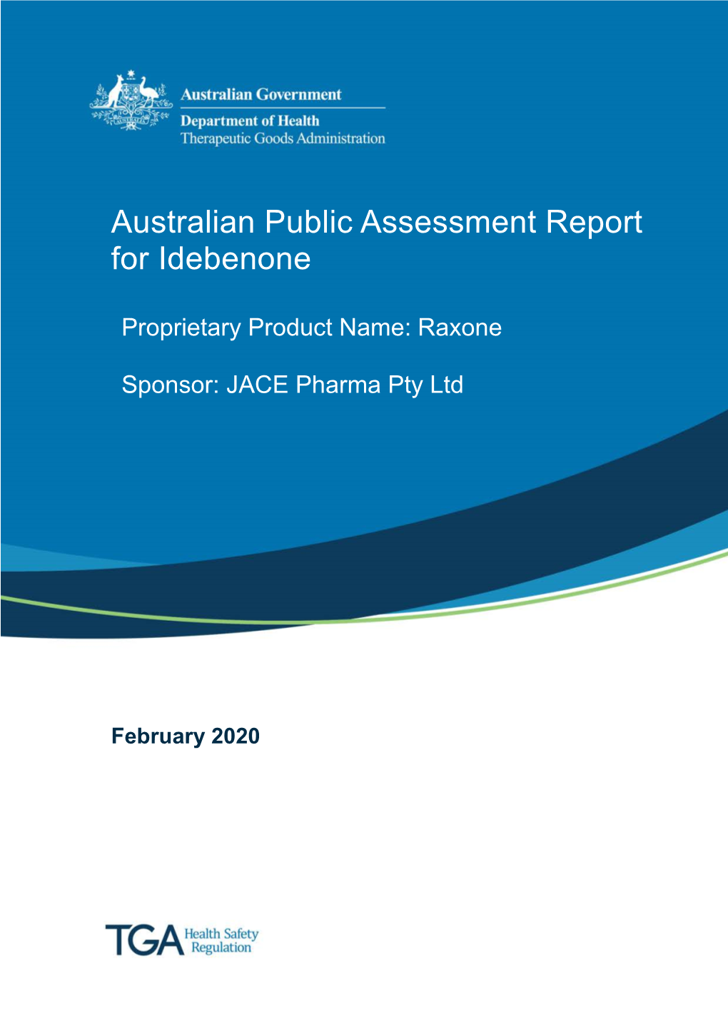 Australian Public Assessment for Idebenone