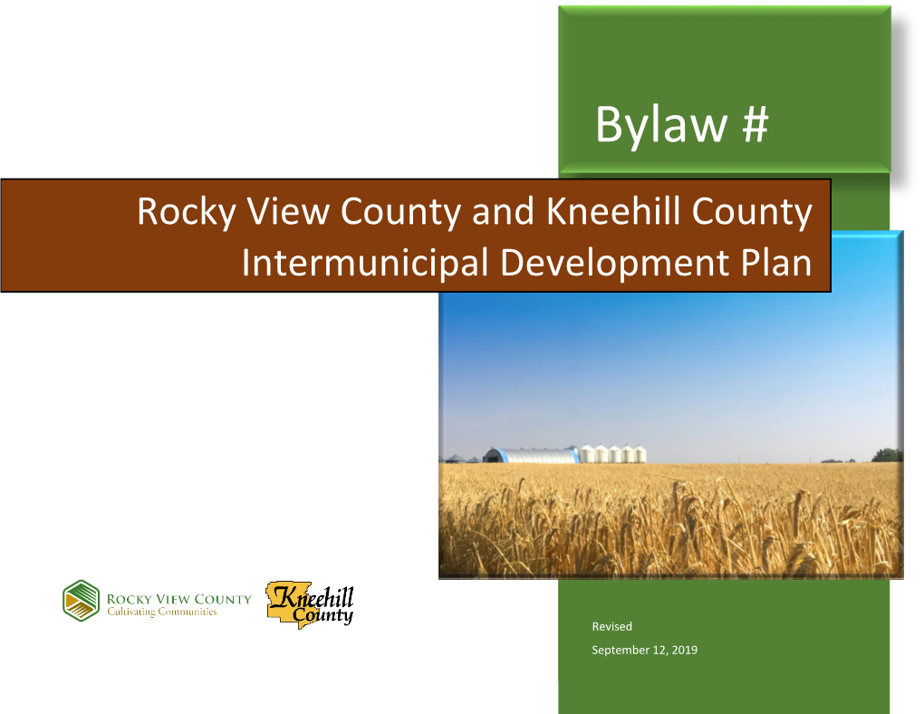 Rocky View County and Kneehill County Intermunicipal Development Plan