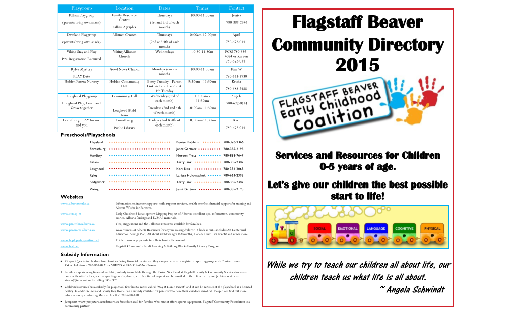 Flagstaff Beaver Community Directory 2015