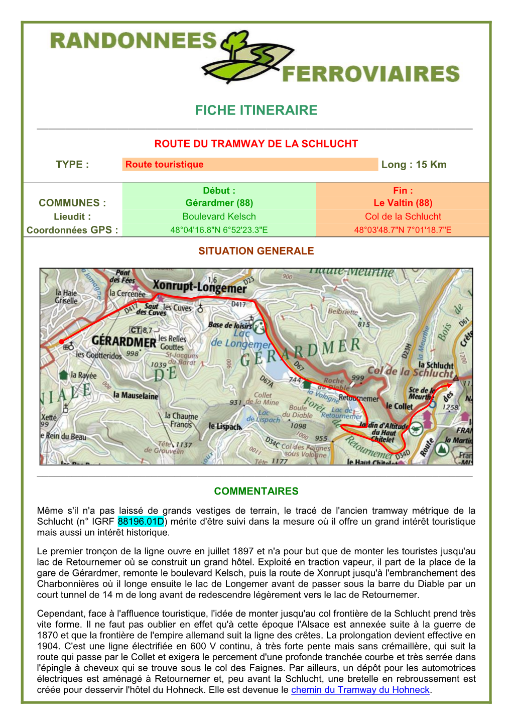 Route Du Tramway De La Schlucht