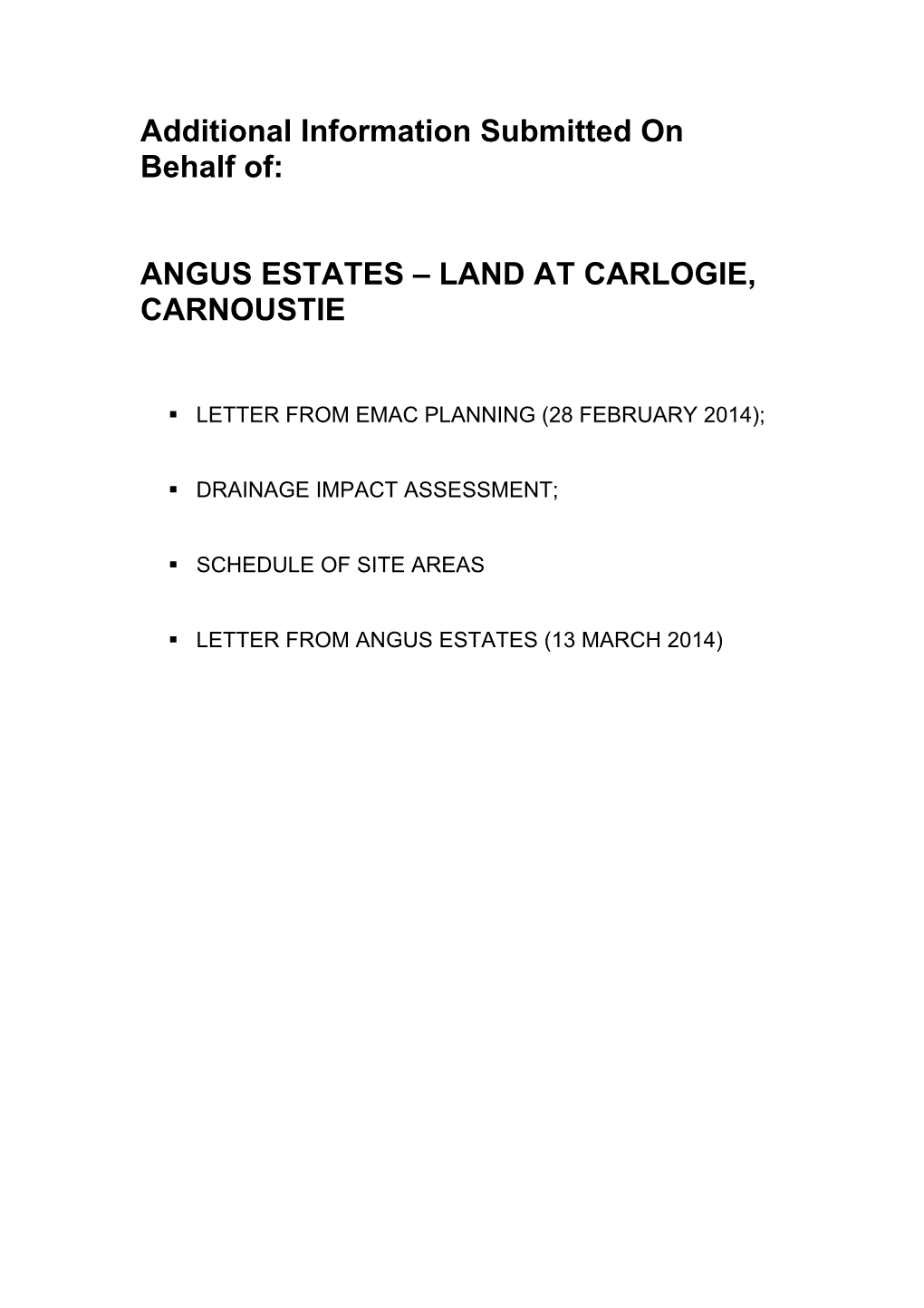 Angus Estates – Land at Carlogie, Carnoustie