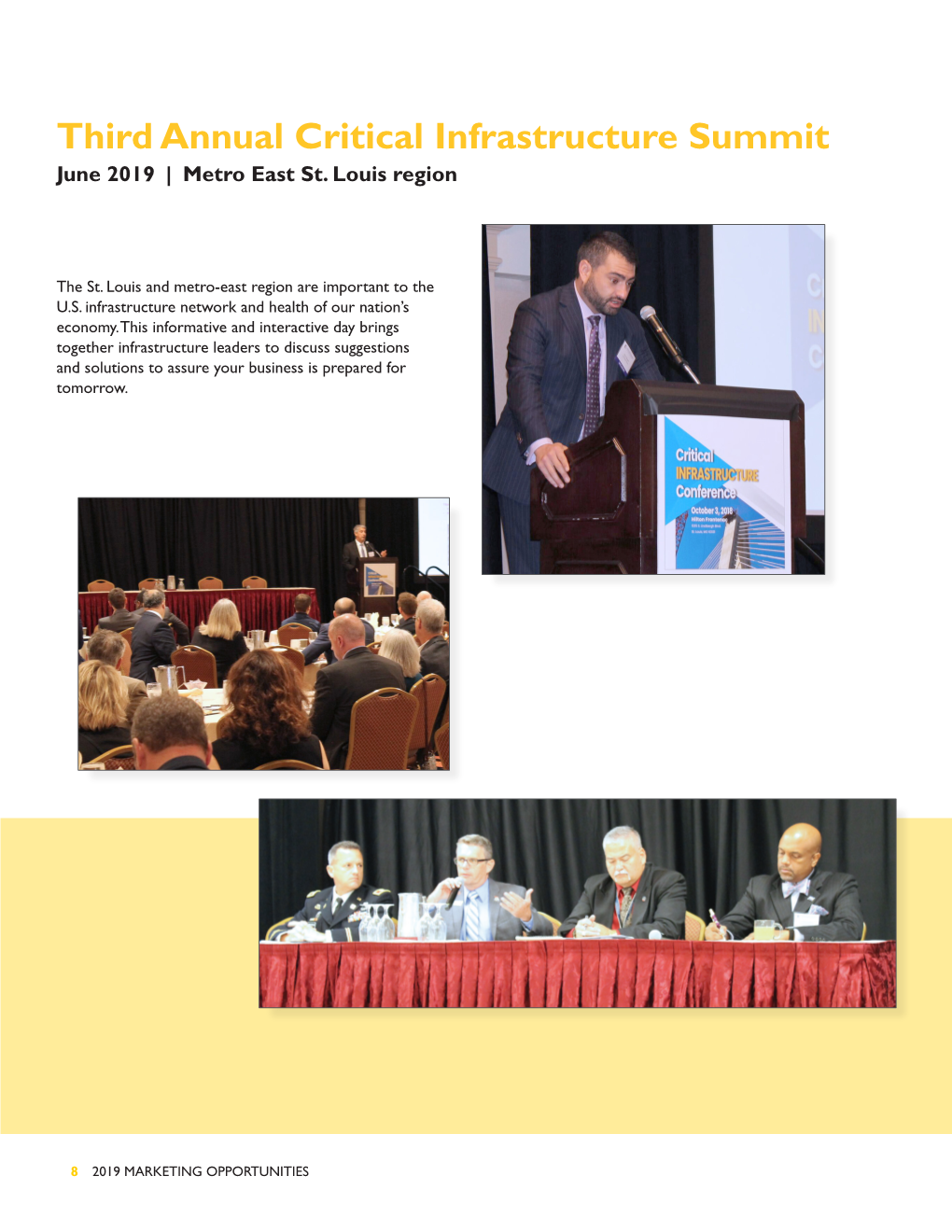 Third Annual Critical Infrastructure Summit June 2019 | Metro East St