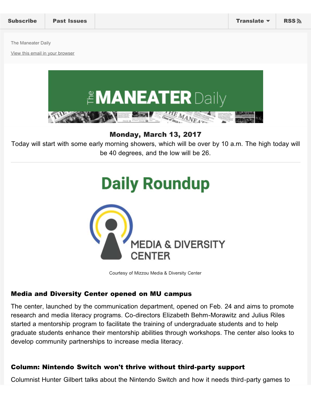 The Maneater Daily