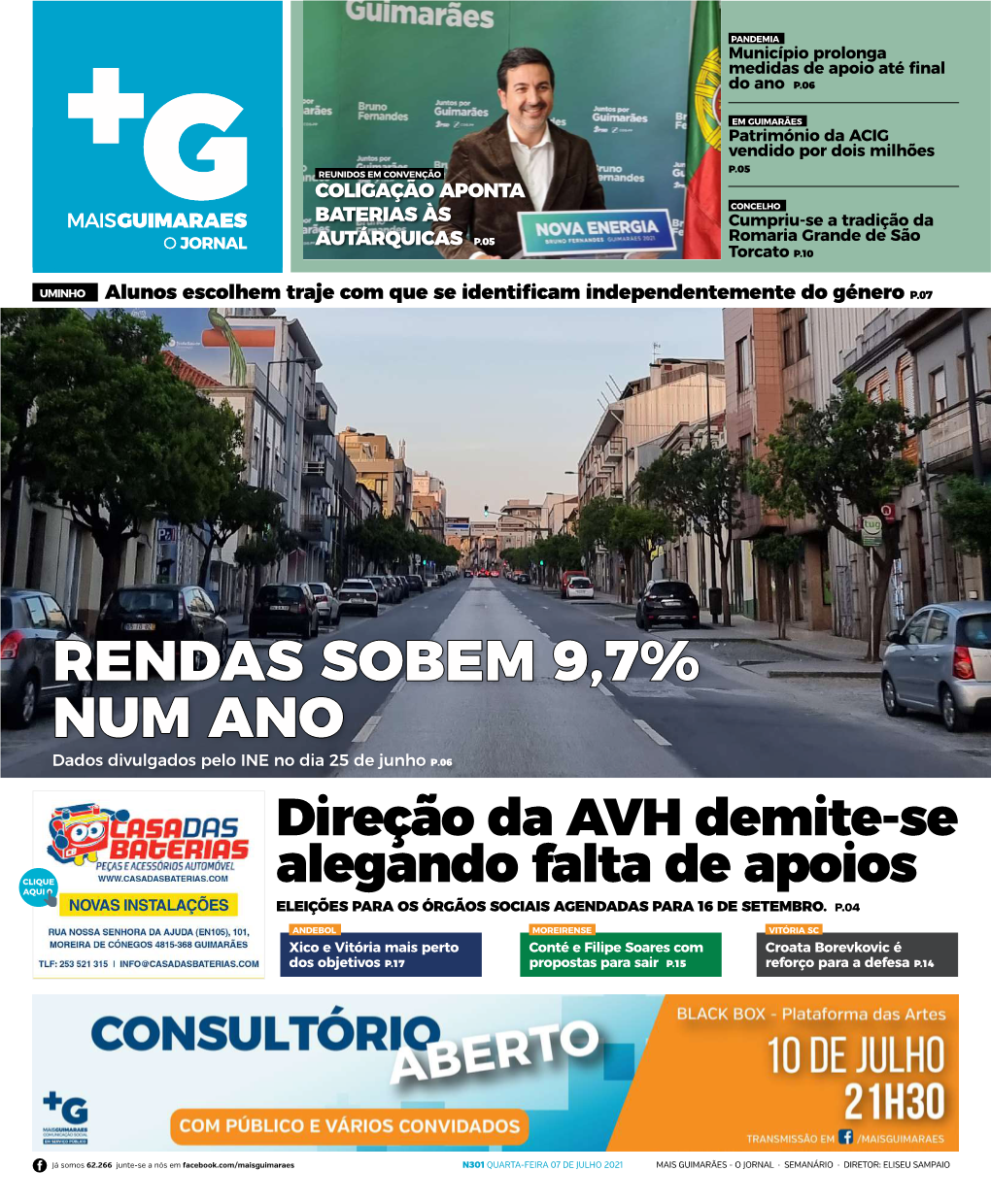 Rendas Sobem 9,7% Num