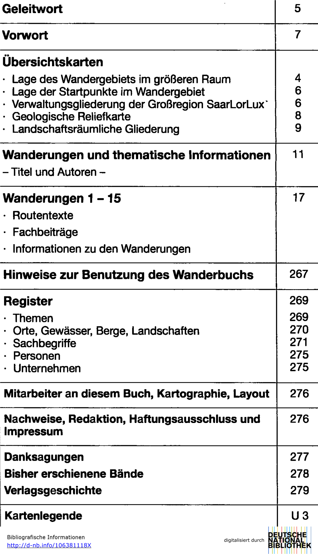 Geleitwort 5 Vorwort 7 Übersichtskarten • Lage Des