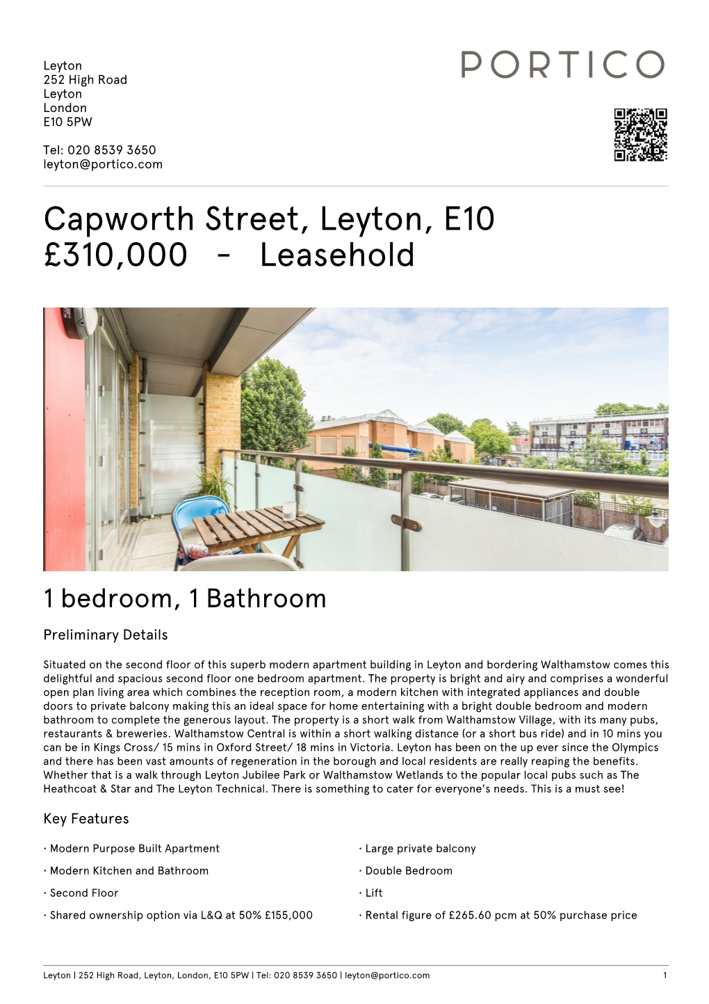 Capworth Street, Leyton, E10 £310,000