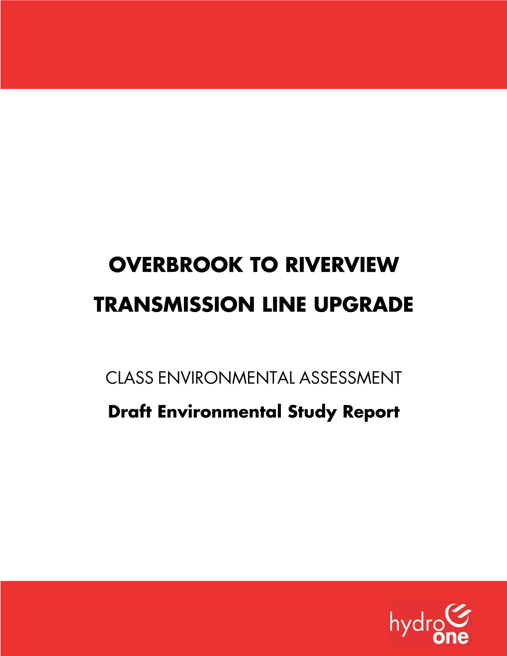 Overbrook to Riverview Transmission Line Upgrade