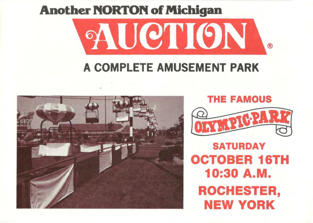 Auction of Olymoic Park, Rochester, NY