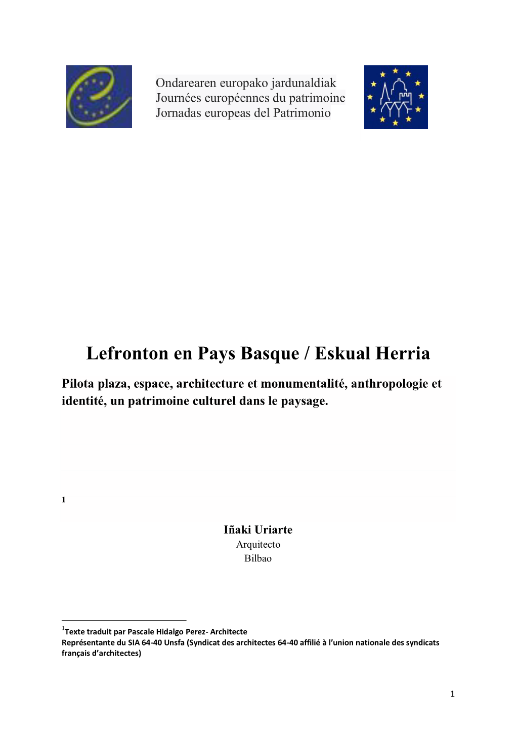 Lefronton En Pays Basque / Eskual Herria