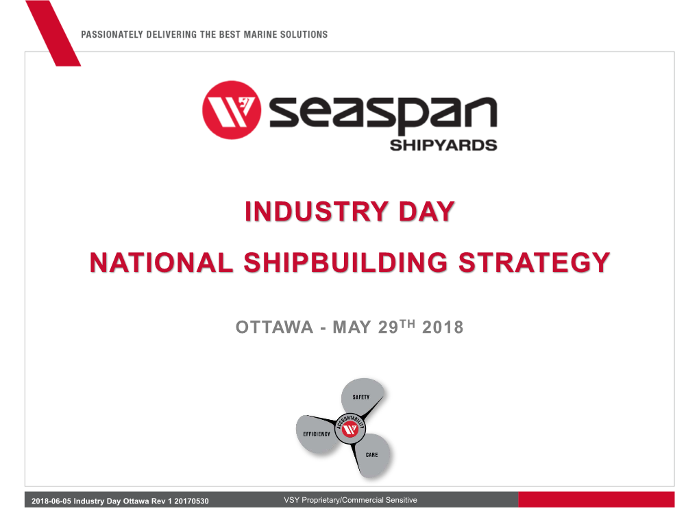 Industry Day National Shipbuilding Strategy