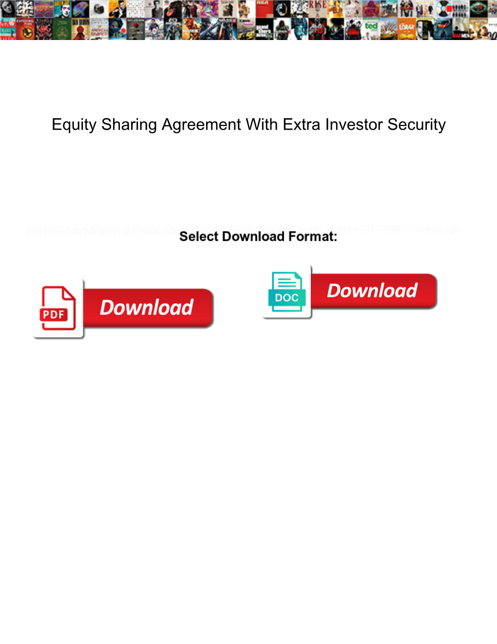 Equity Sharing Agreement with Extra Investor Security