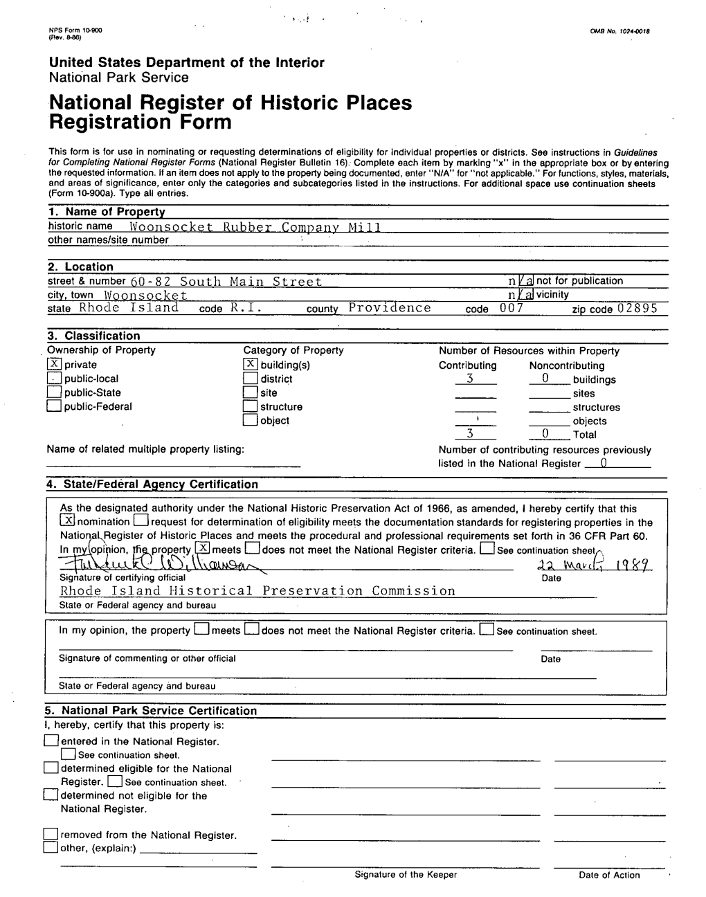 National Register of Historic Places Registration Form