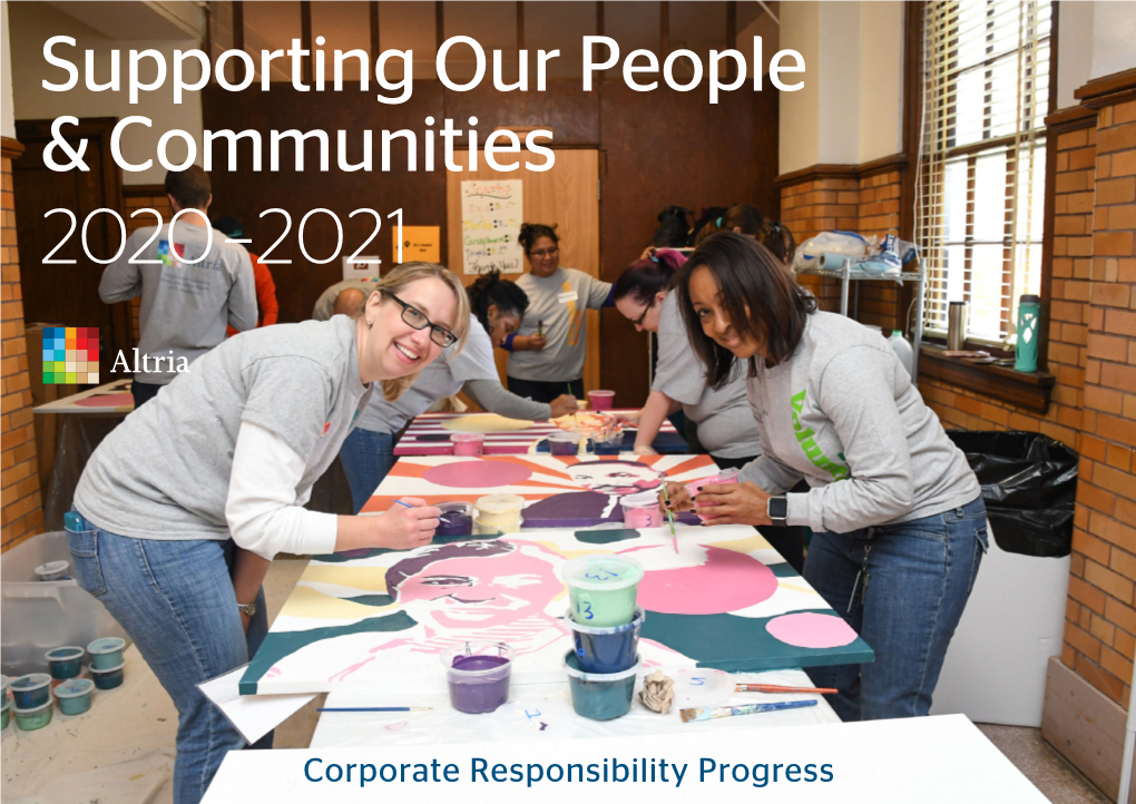 Supporting Our People & Communities 2020–2021