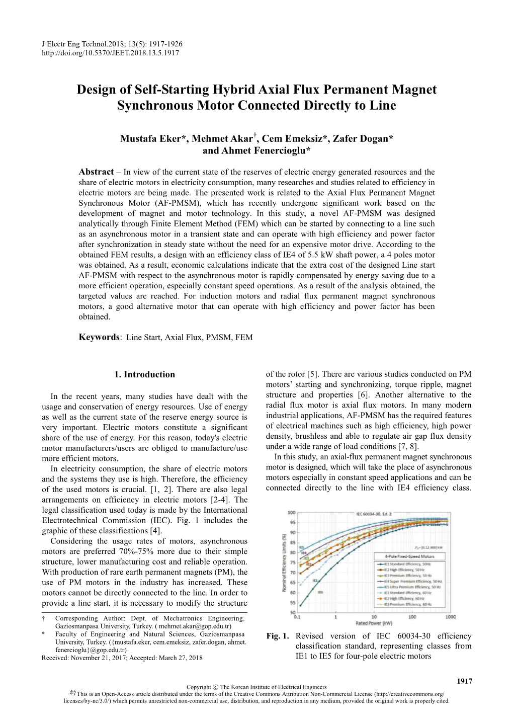 Design of Self-Starting Hybrid Axial Flux Permanent Magnet Synchronous Motor Connected Directly to Line