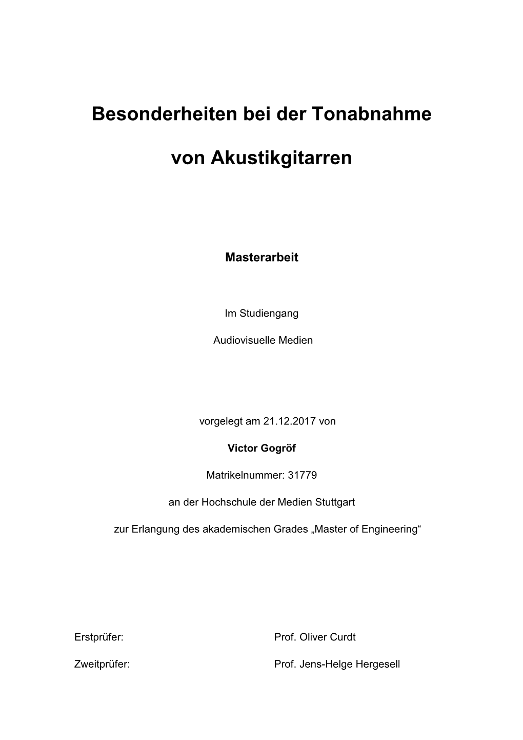 Besonderheiten Bei Der Tonabnahme Von Akustikgitarren