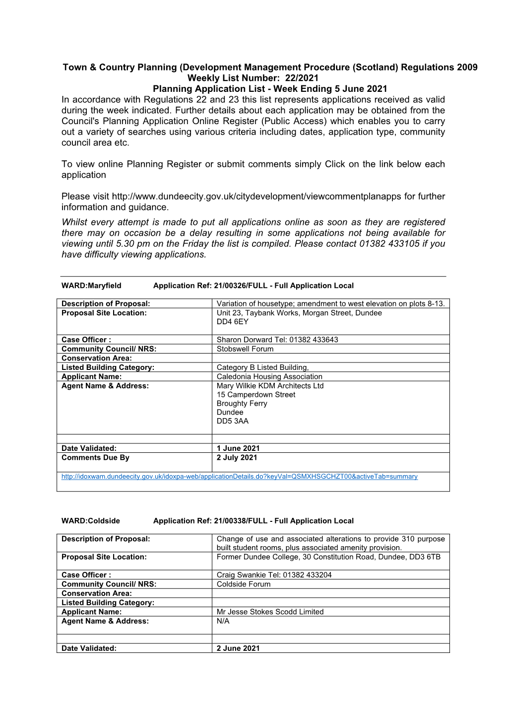 Town & Country Planning (Development Management