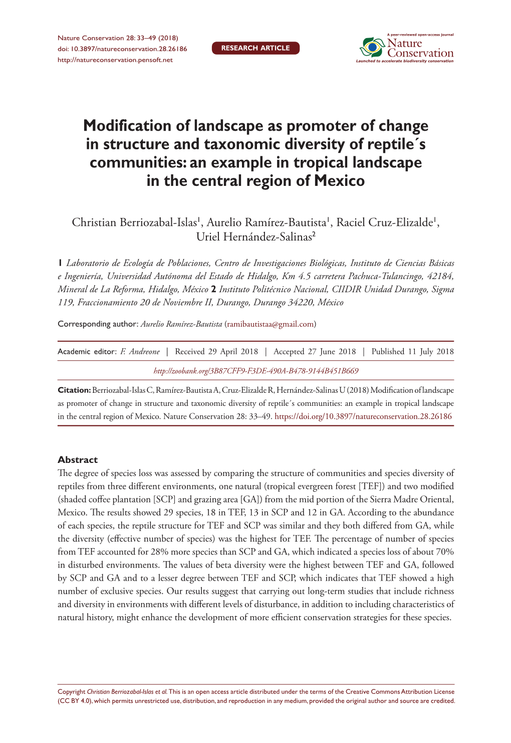 ﻿Modification of Landscape As Promoter of Change in Structure And