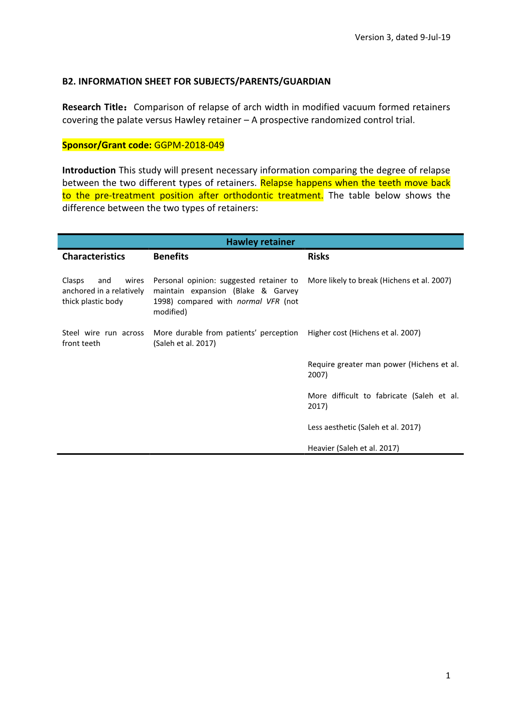 Informed Consent Form’