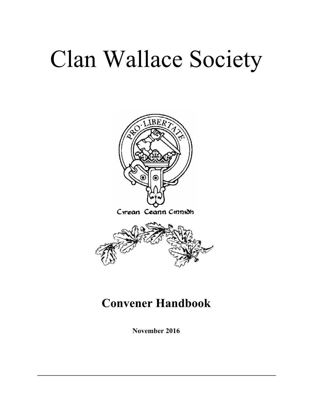 Convener Handbook