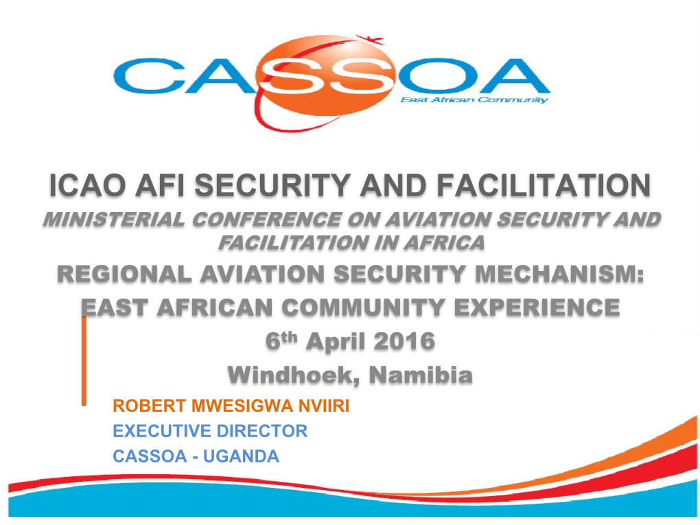 Icao Afi Security and Facilitation