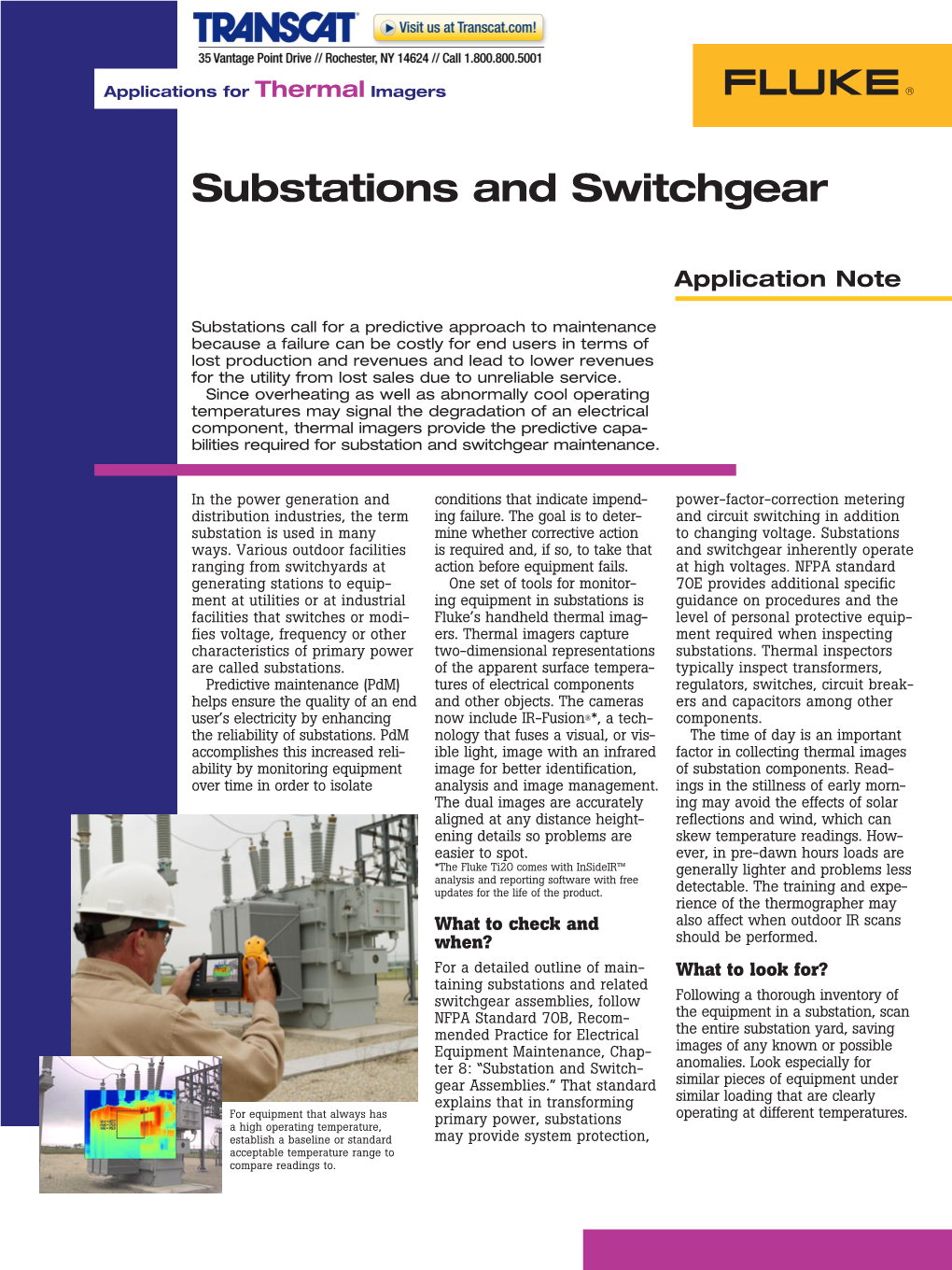 Fluke Substations and Switchgear