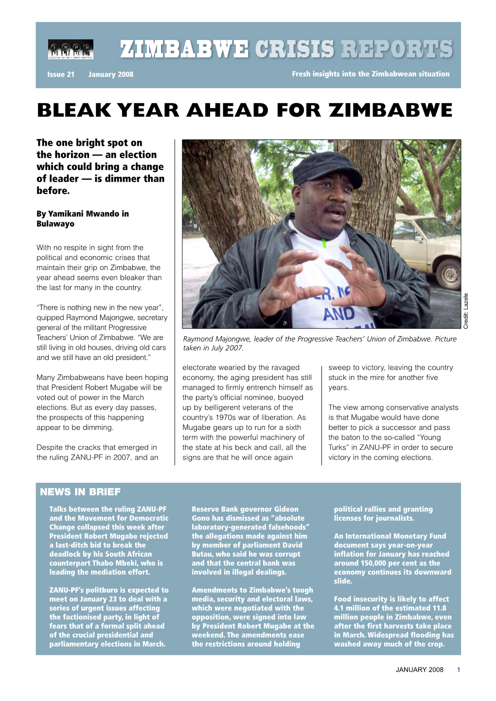 Zimbabwe Crisis Reports No 21