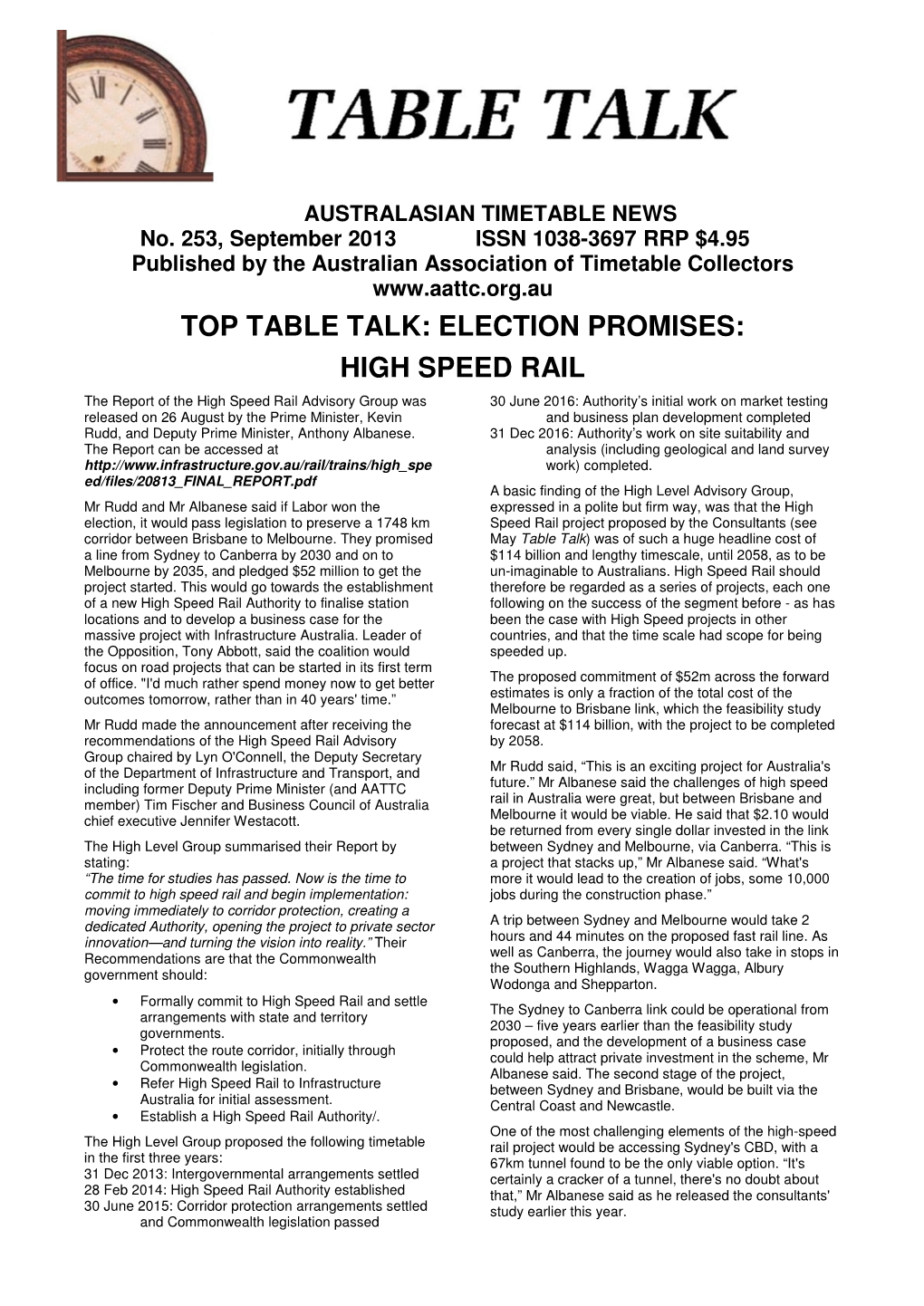 High Speed Rail