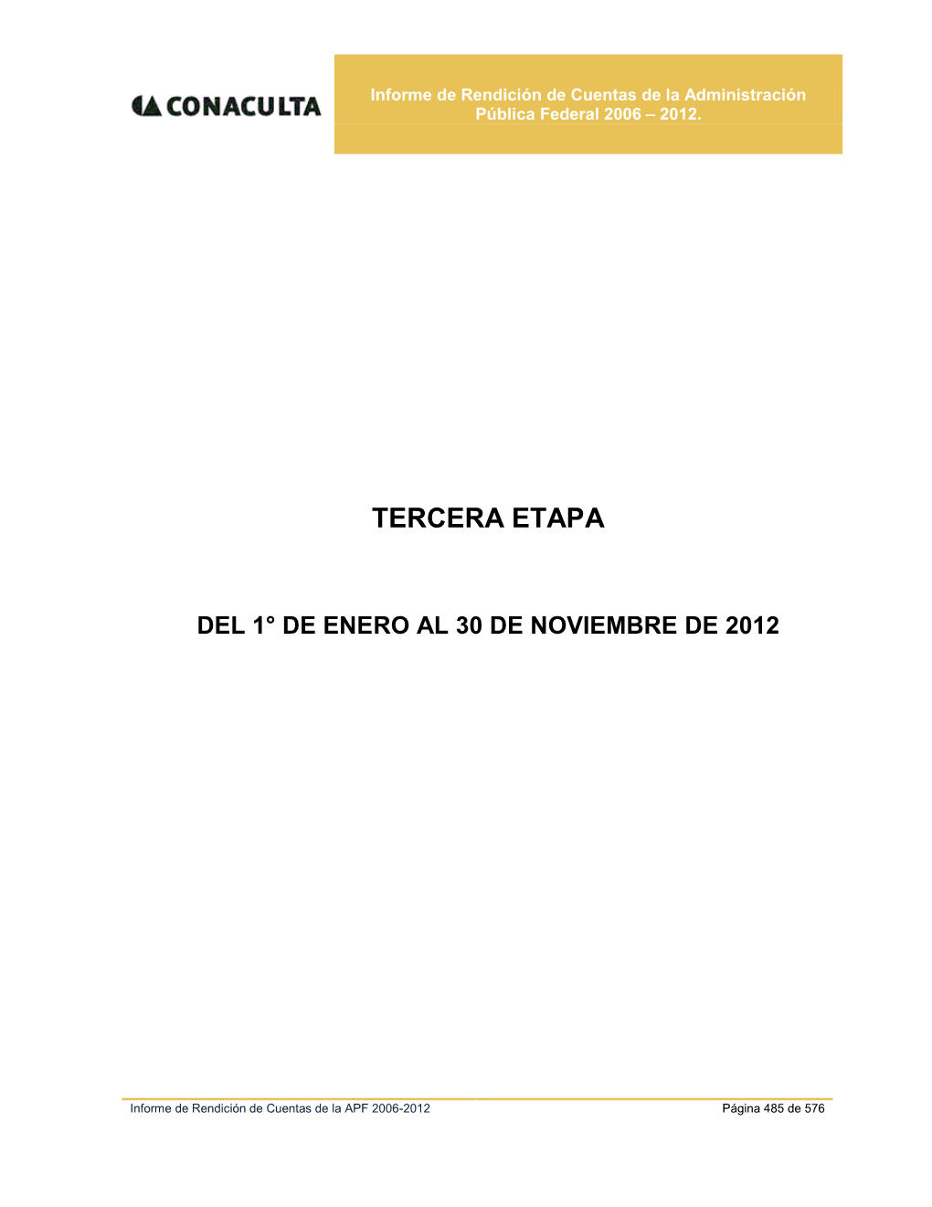 Tercera Etapa