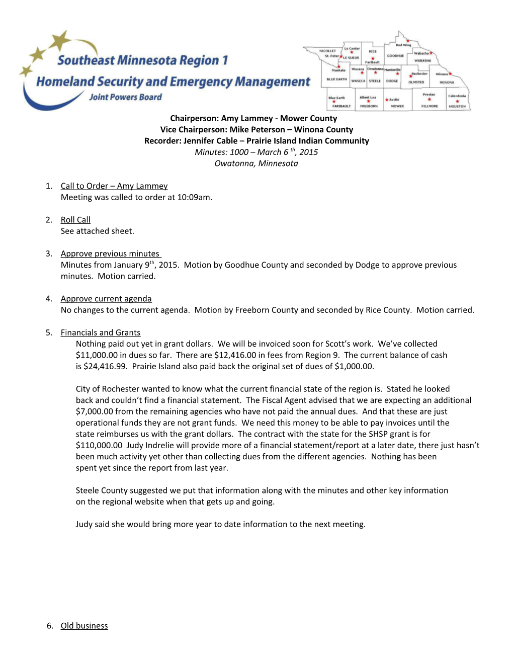 Chairperson: Amy Lammey - Mower County s1