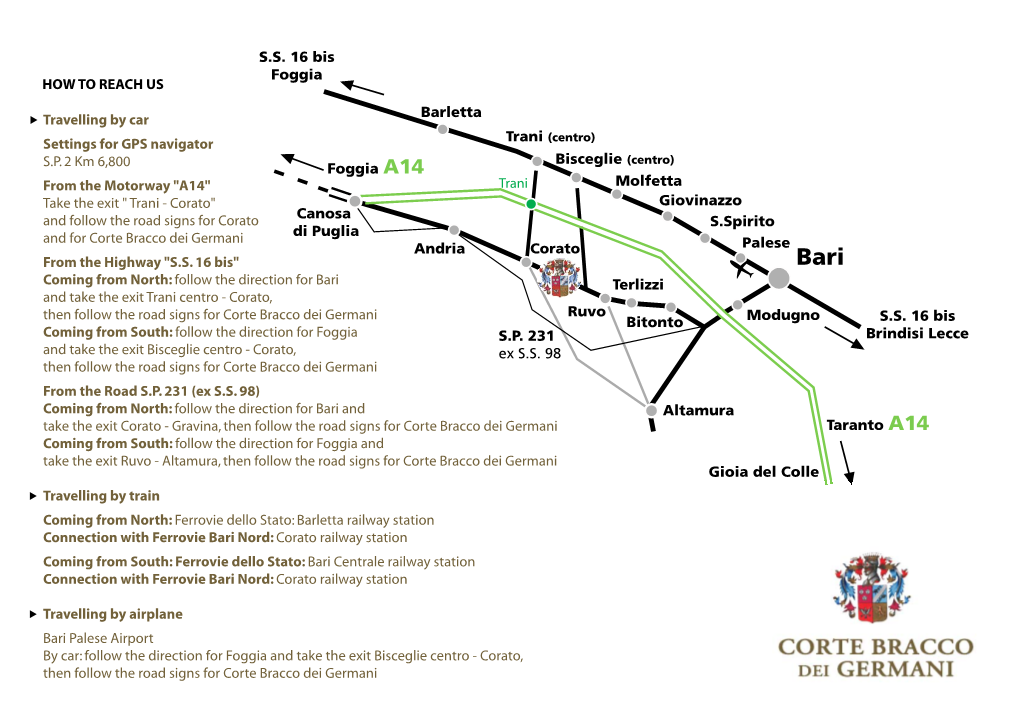 Travelling by Car Settings for GPS Navigator S.P. 2 Km 6,800 from The