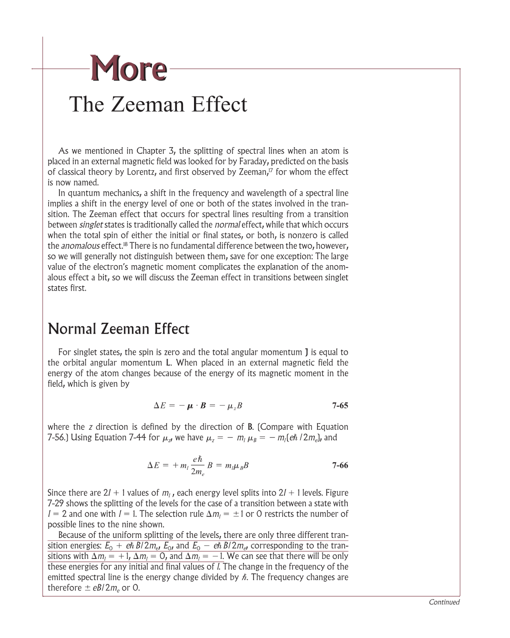 The Zeeman Effect