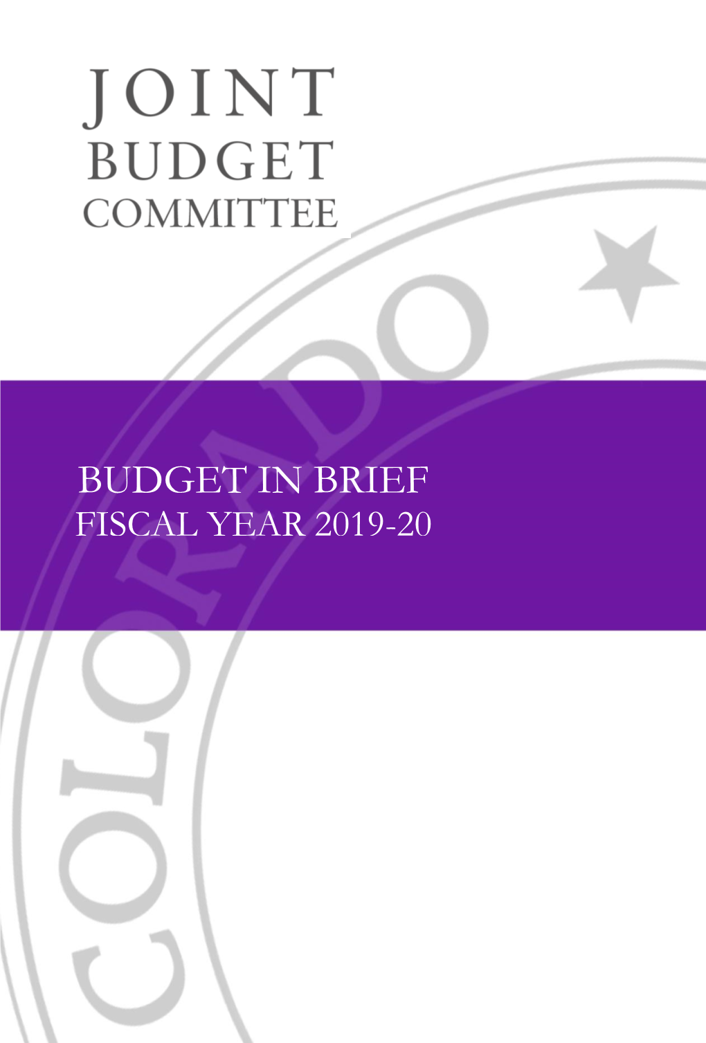 Budget in Brief