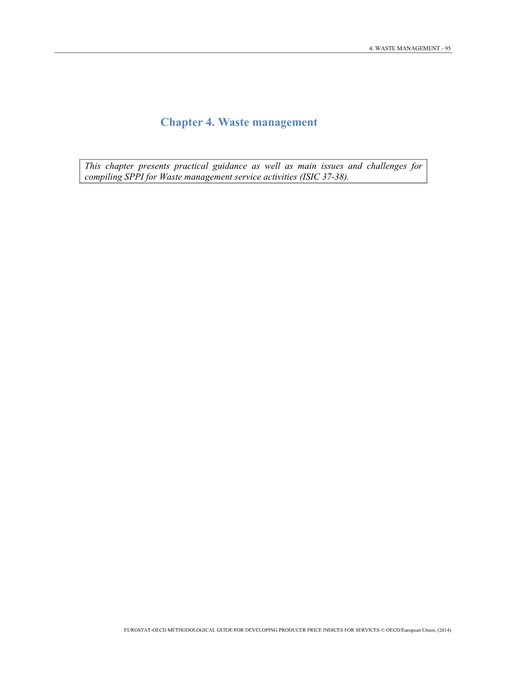 Chapter 4. Waste Management