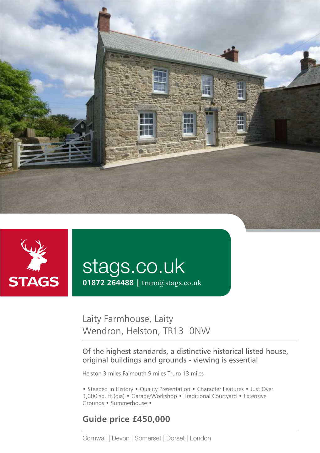 Laity Farmhouse, Laity Wendron, Helston, TR13 0NW