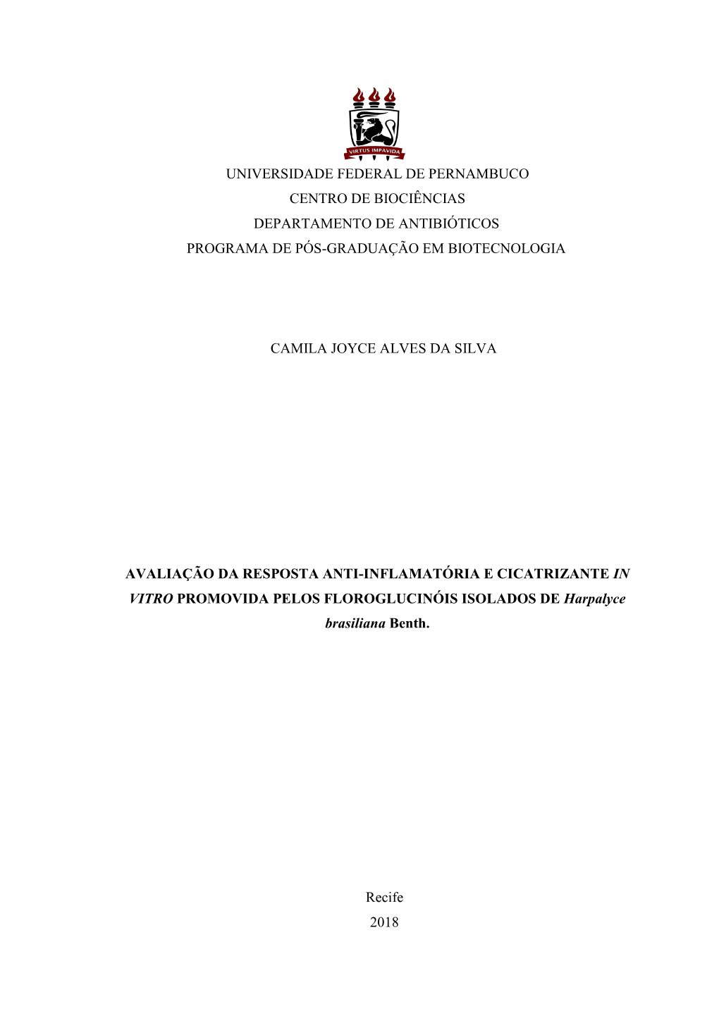 DISSERTAÇÃO Camila Joyce Alves Da Silva.Pdf