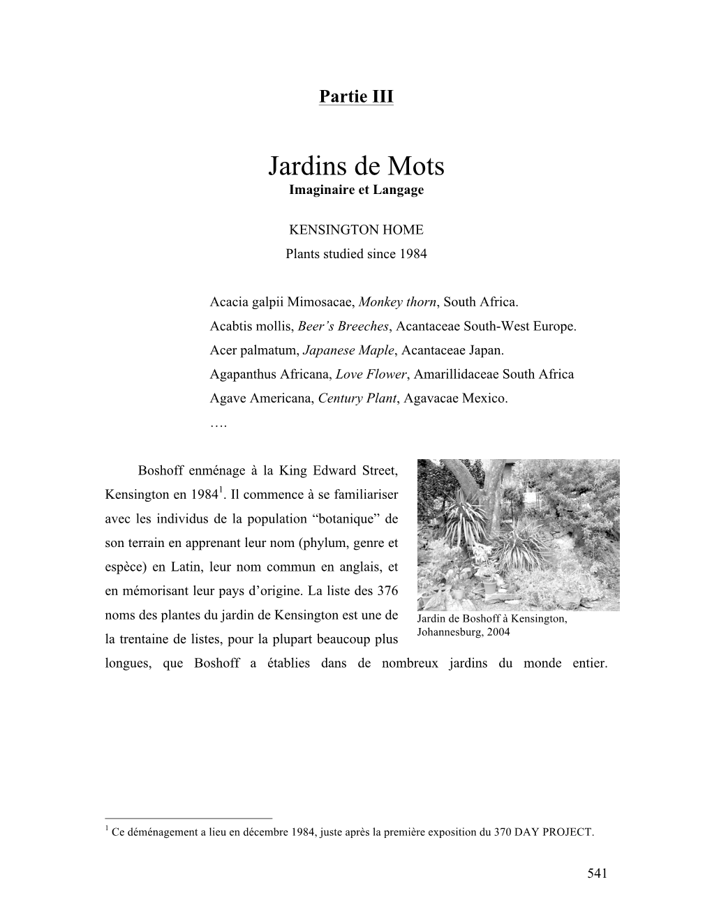 Jardins De Mots Imaginaire Et Langage