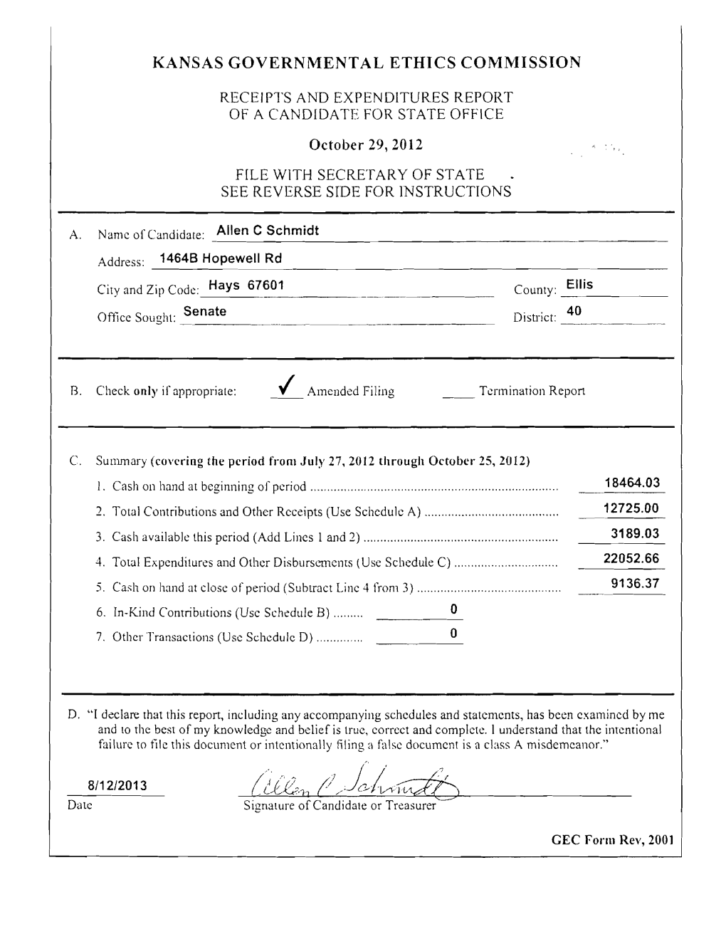 Kansas Governmental Ethics Comniission