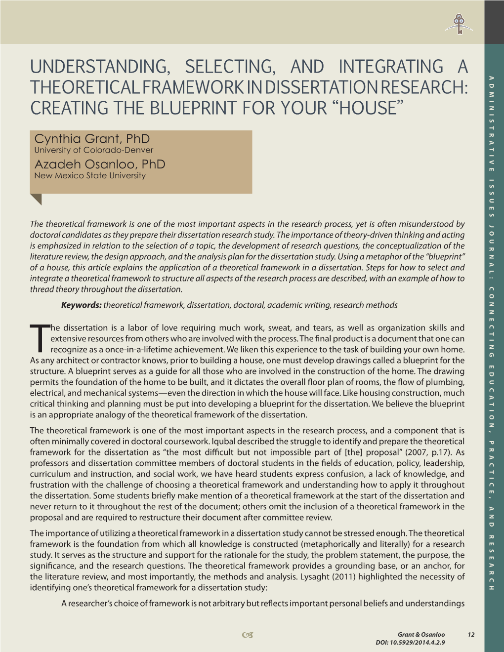 Understanding, Selecting, and Integrating a Theoretical