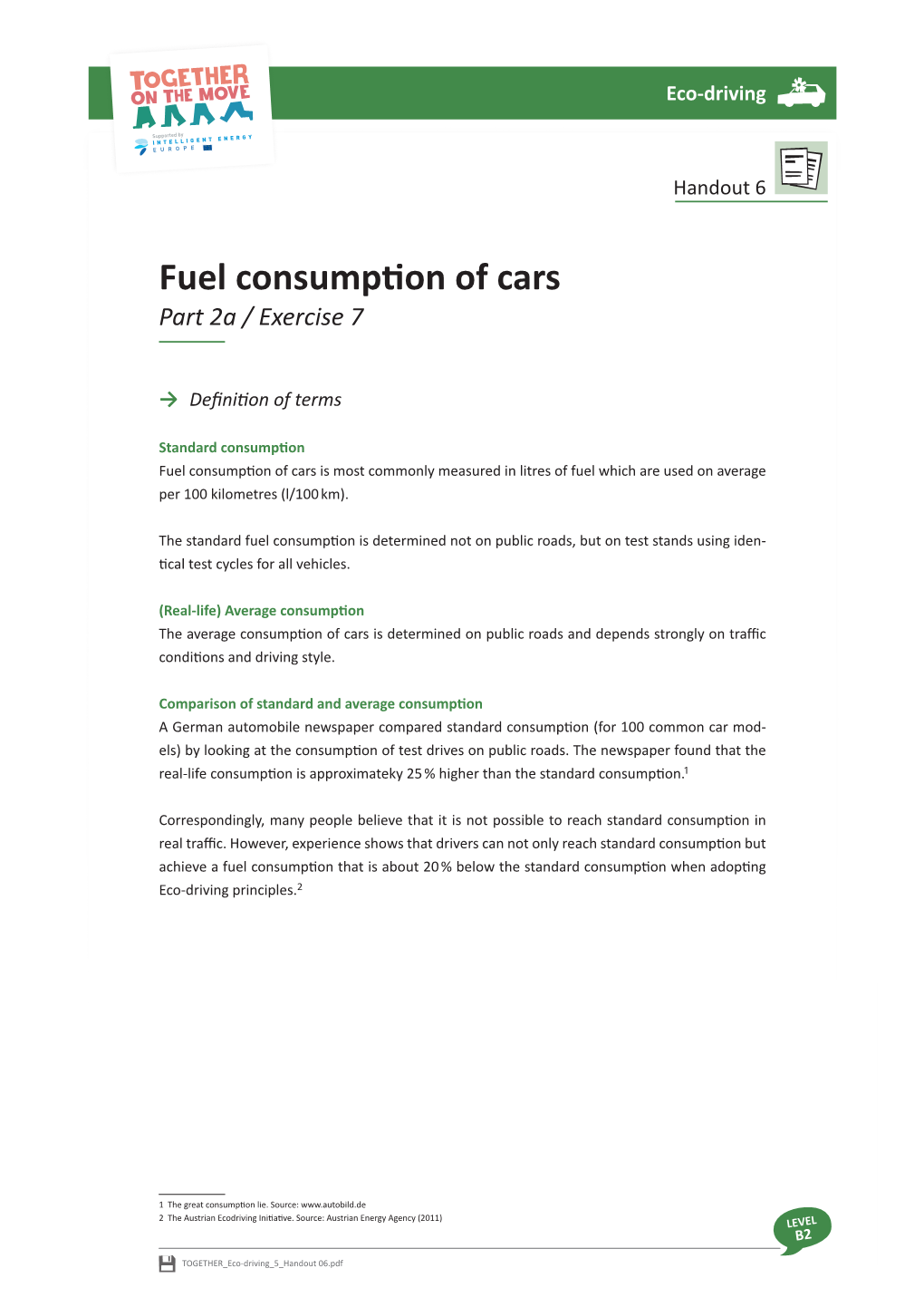 Fuel Consumption of Cars Part 2A / Exercise 7